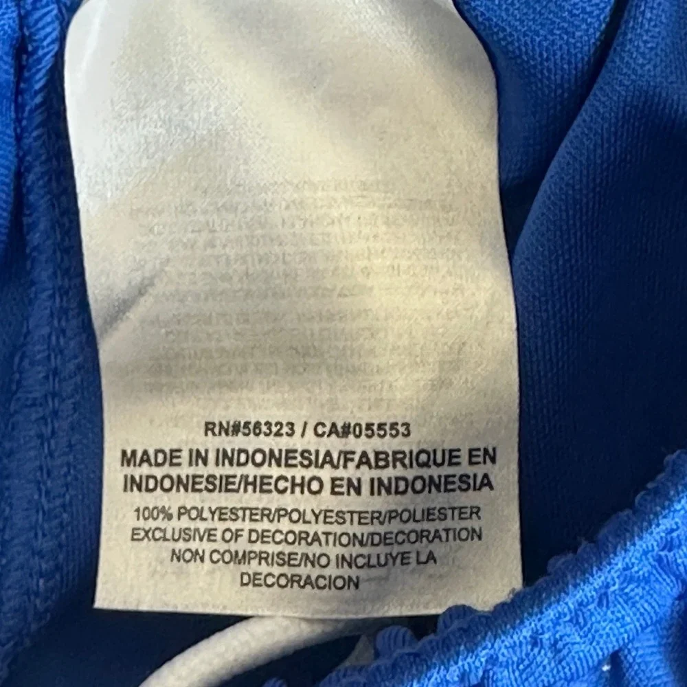 Nike Athletic Shorts Womens S Blue Dri-FIT Striped Quick Dry Athleisure Fitness